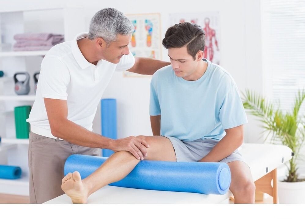 En Dokter mat enger Arthrosis vun de Been